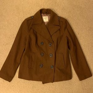 Chocolate Brown Old Navy Peacoat